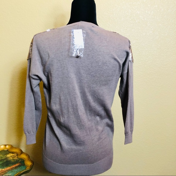 Ann Taylor Loft Sweater with Sequins NWT - Picture 2 of 8